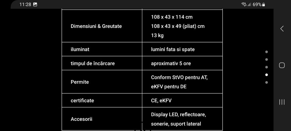 Trotineta E-Scooter ESA nouă Amanet BKG