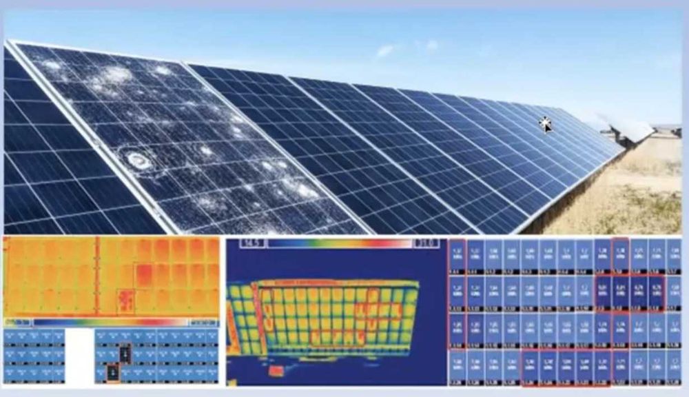 Профессиональная установка солнечных панелей.