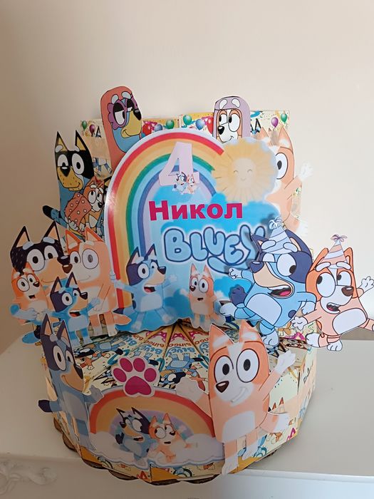 Изработка на картонени торти Frozen, Minecraft ,Соник,Блуи и други