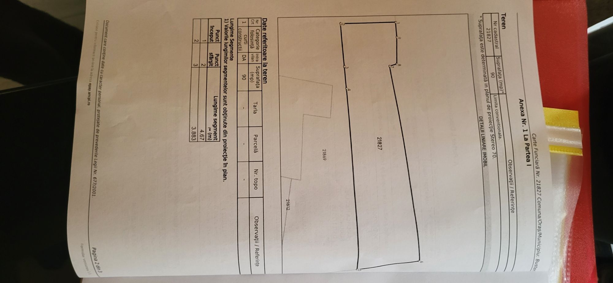 Teren în Bușteni strada vanatorilor numărul 7