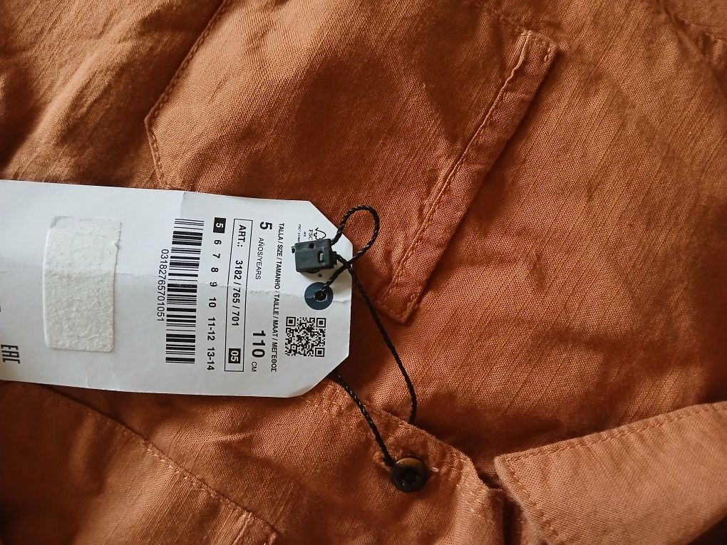 Риза на Zara за момченце на 5г.