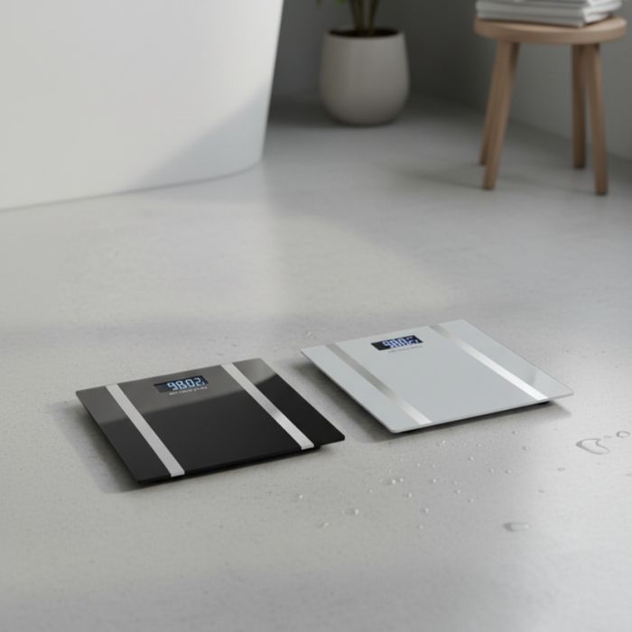 Дигитален кантар за тегло Rosberg R51650I, с Bluetooth, LCD екран, до