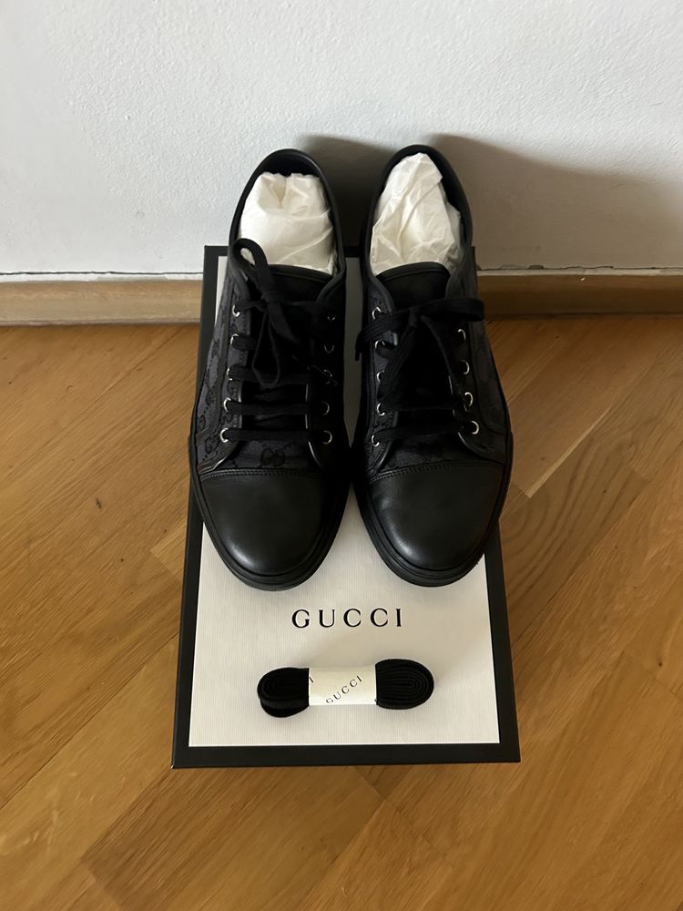 Gucci pantofi low black