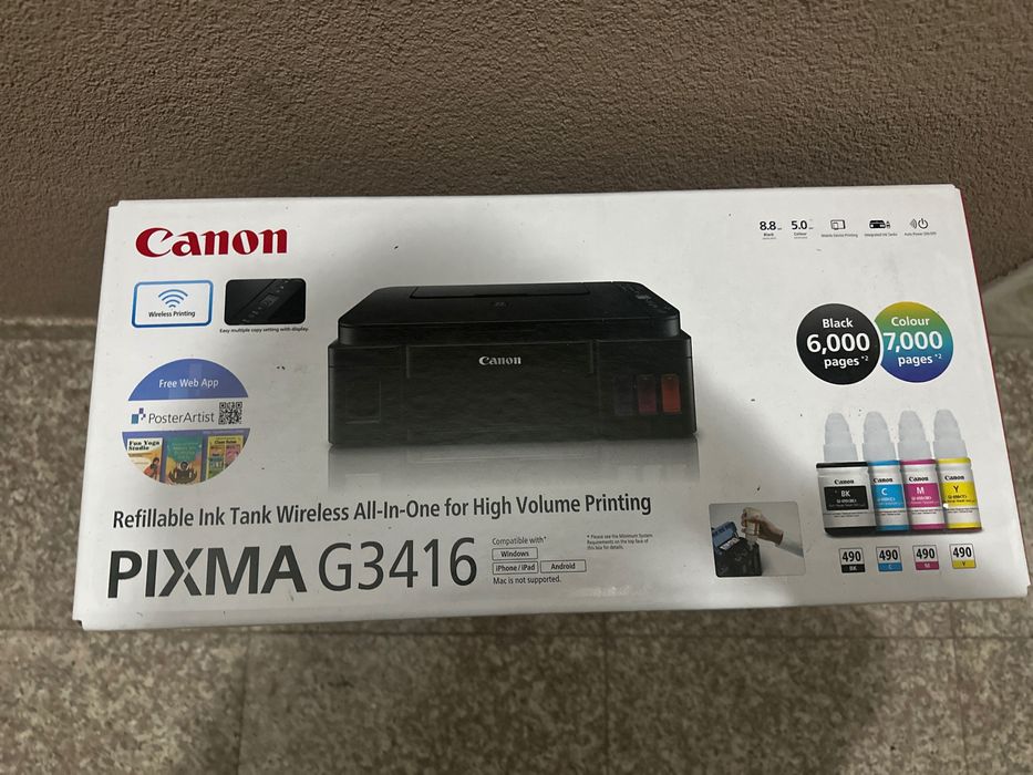 All-in-One Printer CANON PIXMA
Принтер Canon Pixma G3416