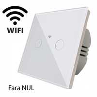 Intrerupator dublu touch wifi sticla Smart FARA NUL Transport Gratuit