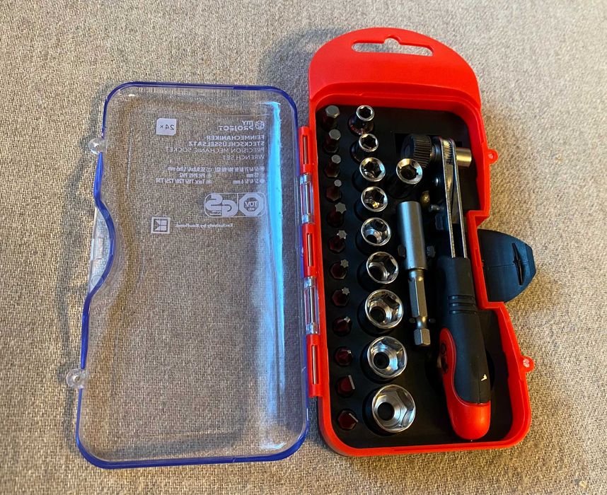 Set chei tubulare cu crichet pentru mecanica fina - noi