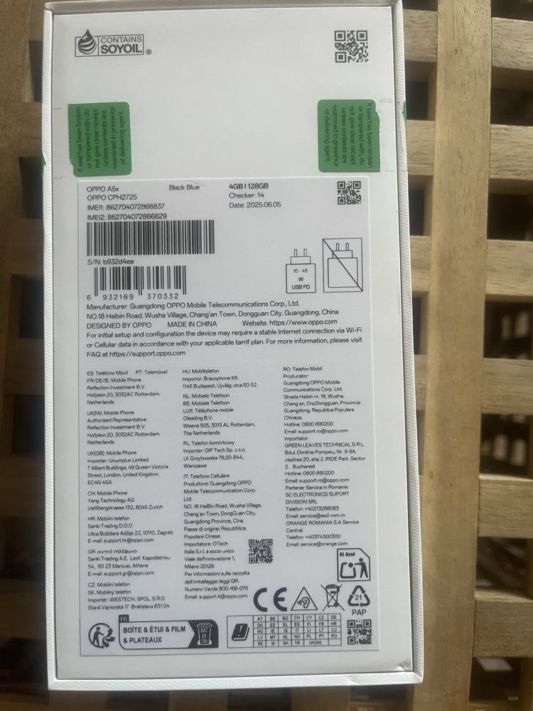 Smartphone oppo A5x