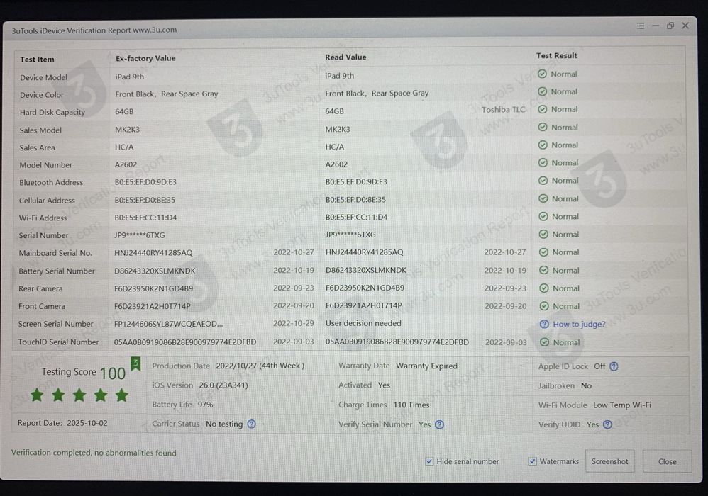 Ipad Gen 9, 64Gb, Wifi