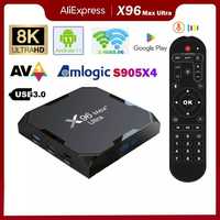 X96 Max Ultra X4 64GB Smart iptv Box Android tv configurat