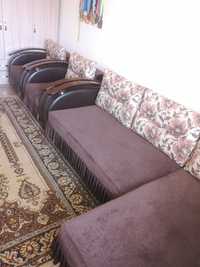 Комплект диван "Чемпион" раскладывается + два кресла - кровати.