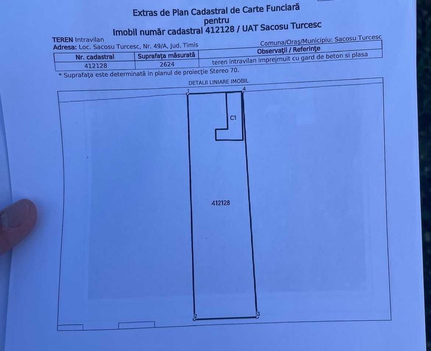 Teren Intravilan | Sacosu Turcesc | 2624 mp | Comision 0%!!