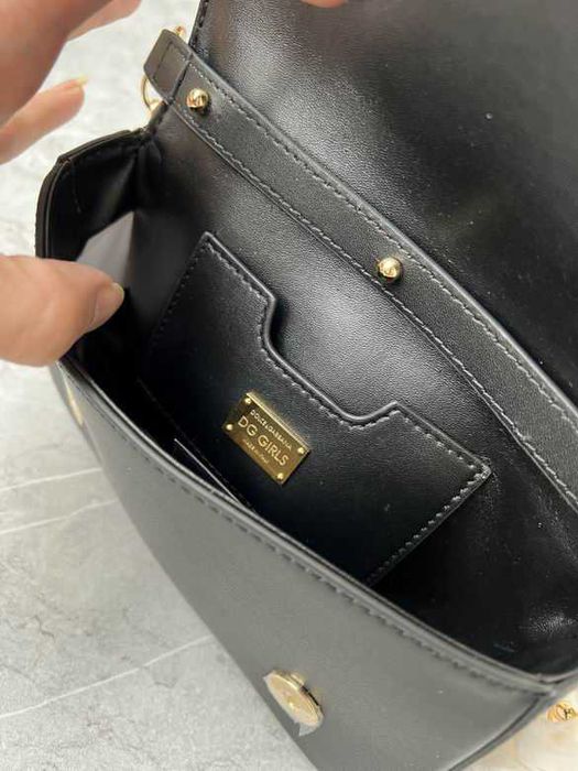 Geanta Dolce Gabbana Girls negru, 21 cm, Premium