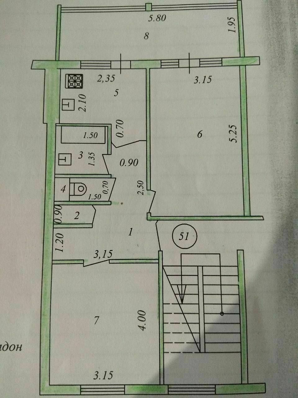 Ю 15. 2/1/5. 60м2. Ипотеку можно