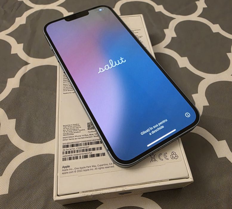 iPhone 14 plus 128gb Blue k Nou!