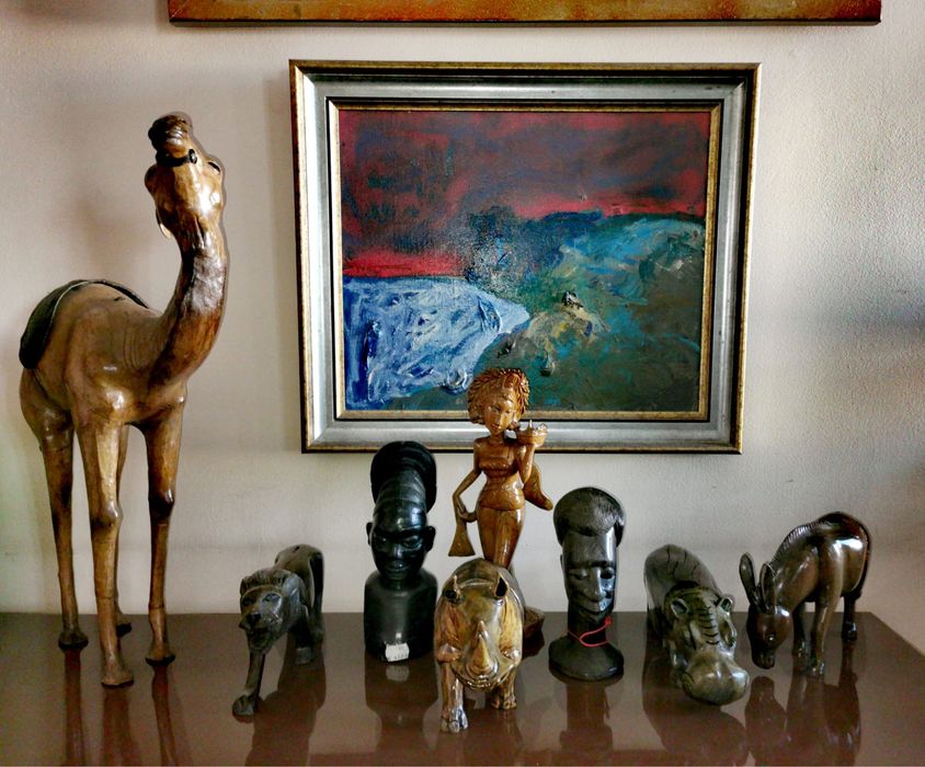 Играчка Лъв фигура дървена скулптура дърворезба статуя ръчно изработен