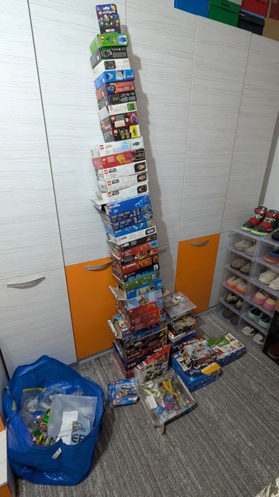 Colecție lego 63 seturi Star Wars Ninjago city minecraft Batman Marvel