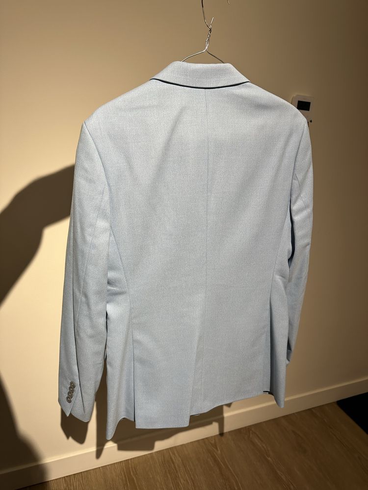Costum barbati slim fit marimea 48 albastru