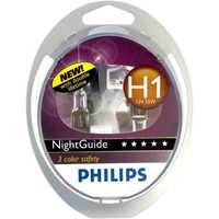 Set 2 Becuri auto PHILIPS, Night Guide H1, 12V, 55W