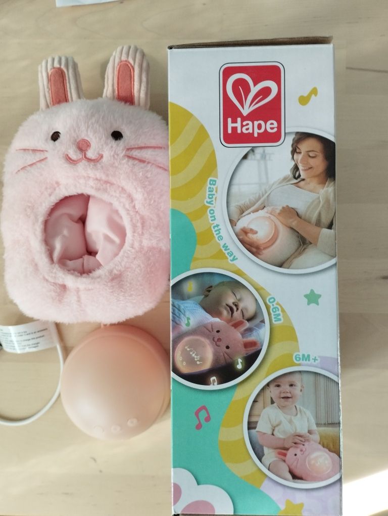 Интерактивна играчка, Hape, Музикална плюшена лампа за сън, Зайче, 23