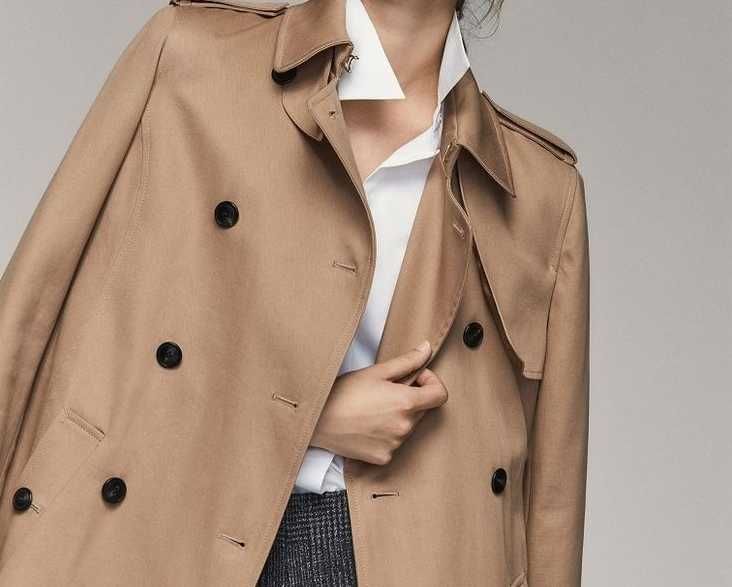 пальто тренч massimo dutti