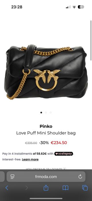 Оригинална чанта Pinko Love puff