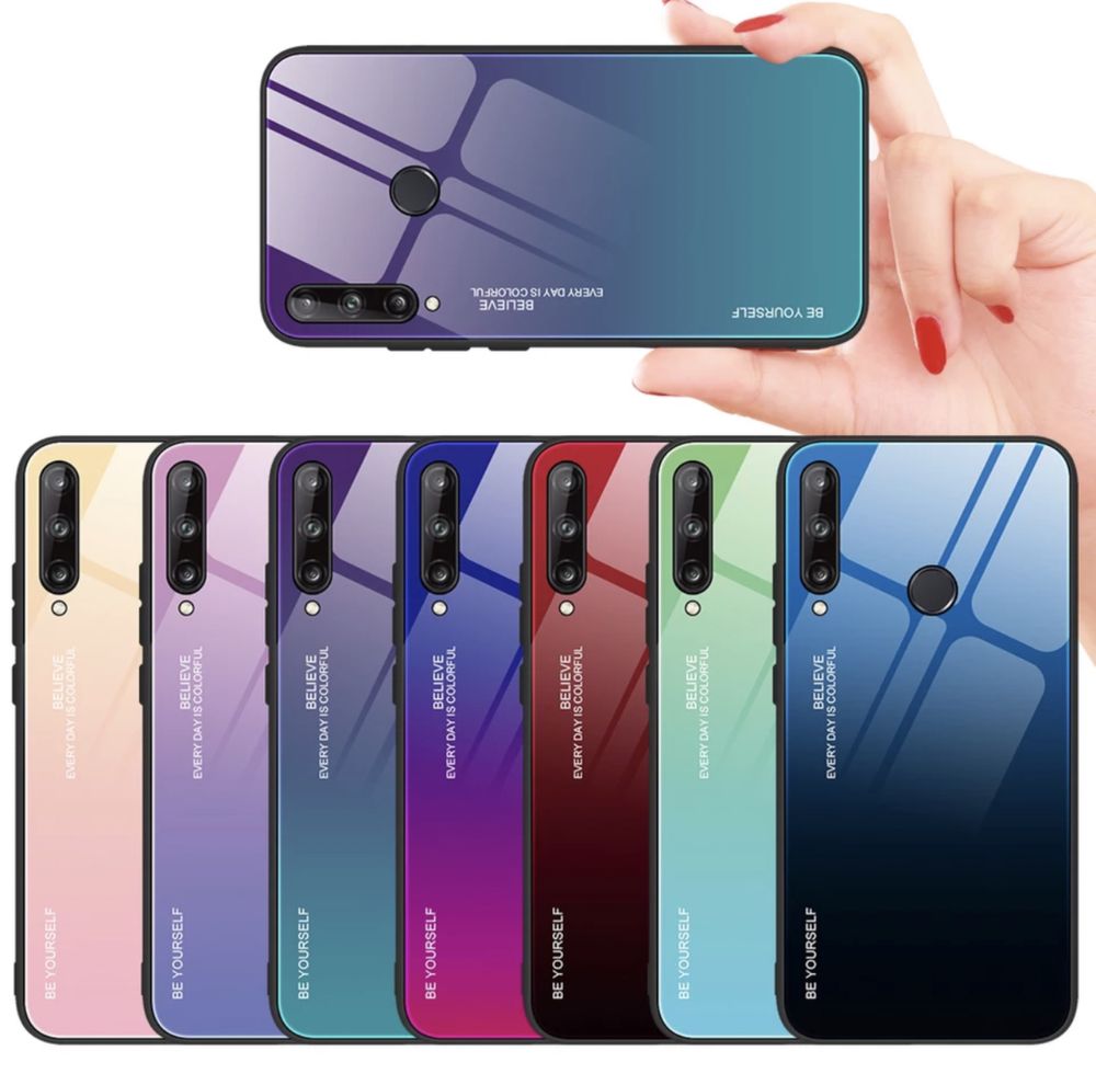 Husa Gradient din sticla pt. Huawei P40 Lite, P40 Lite E, P40 Pro, Y7p