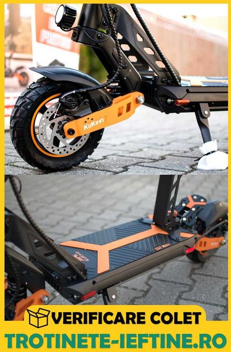 Trotineta KuKirin G2 MAX: Baterie 48V 20Ah, Autonomie Mare