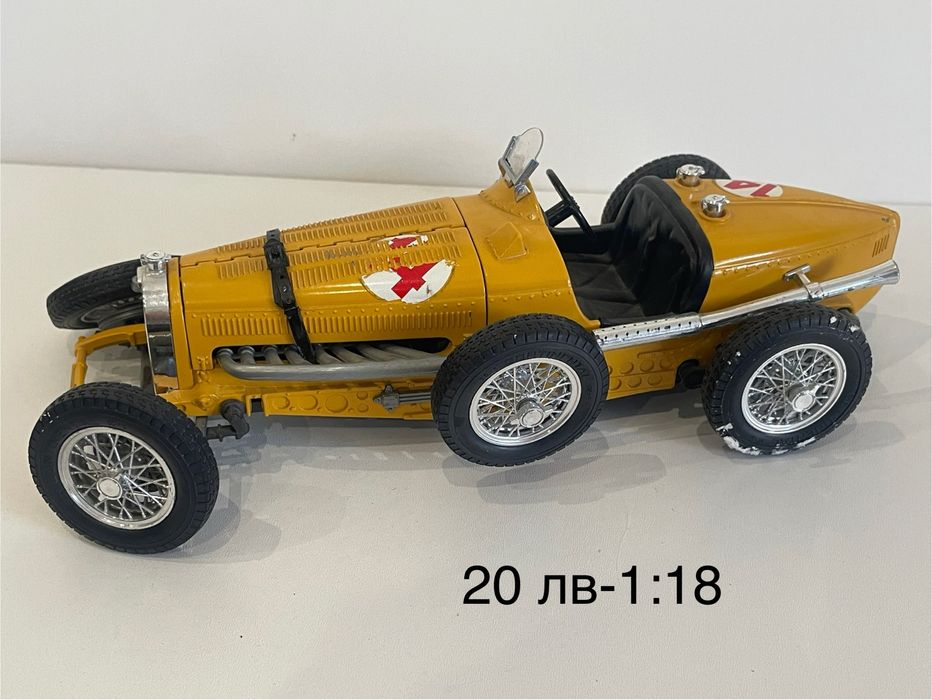 Метални колички 1:18