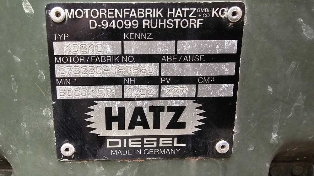 Motor complet Hatz 1D81C -Piese de schimb motor Hatz