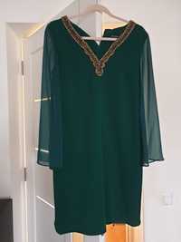 Rochie verde eleganta de ocazii nunta botez absolvire banchet