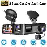 Dash cam camera bord auto 3 lentile,ecran lcd