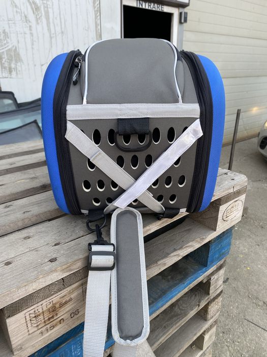 Cusca , cutie , rucsac transport pe roti pisica/caine