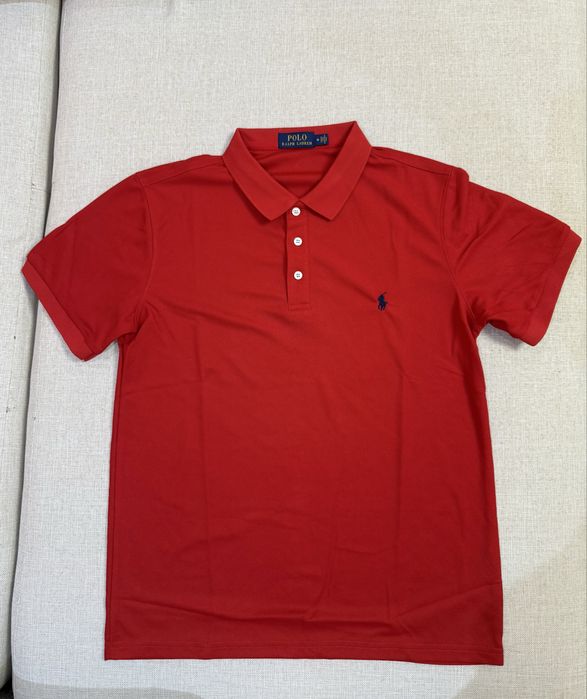 Tricou Polo Ralph Lauren - marimea M - rosu cu emblema albastra