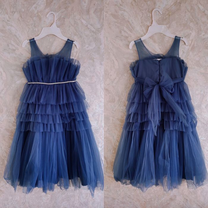 Платья вечерние (девочка) + обувь на мальчика и девочку.