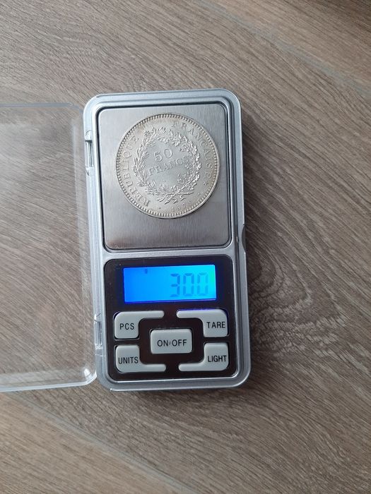 Lot 4 monede 50 francs, Franța