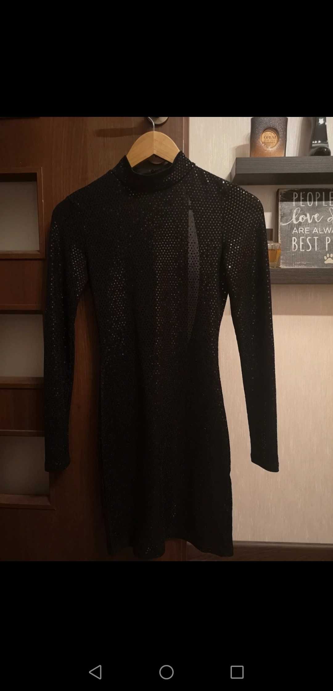 Rochie neagra cu paiete P&B