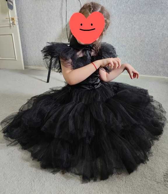 Платье Венсдей на девочку 5-7 лет