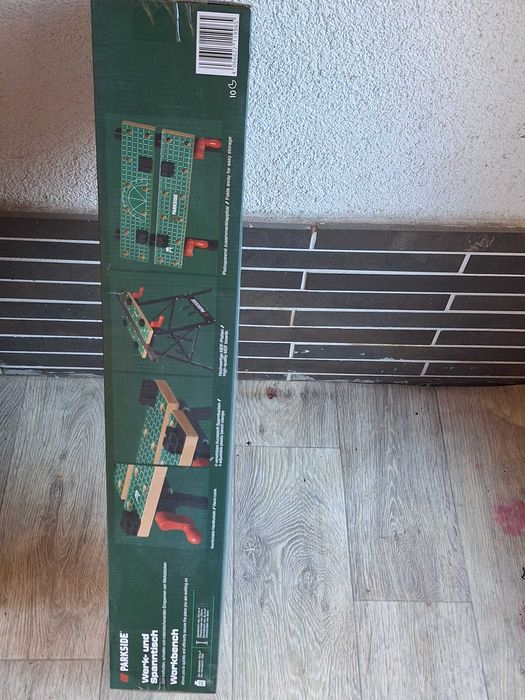 Banc / Masa de lucru pliabila, 150 kg, 605x790x630mm,4 cleme, ParkSide