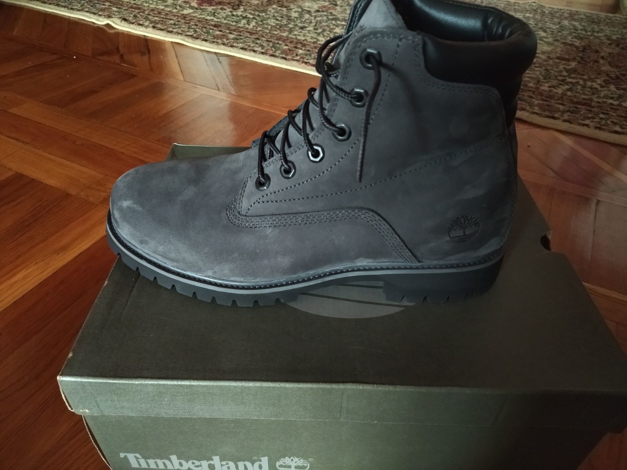 Мужские ботинки из натурального нубука TIMBERLAND привозные оригинал