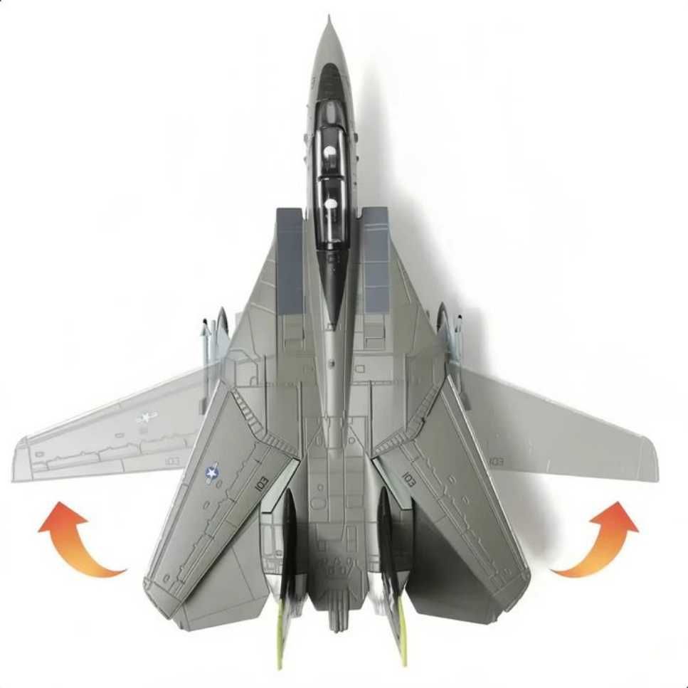 Macheta avion metalica Grumman F-14A Tomcat Top Gun 1:100 20cm