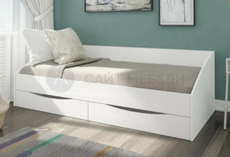 Продам односпальная кровать с ящиками классика 90х200