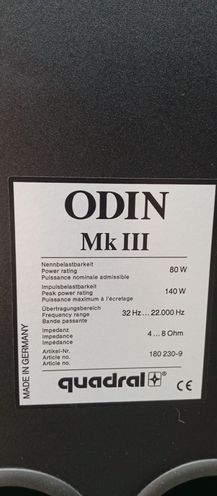Тонколони Quadral Odin mk III