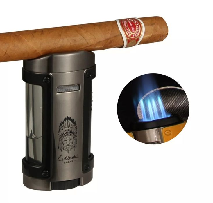 Луксозен комплект lubinski,запалка за пури с калъф