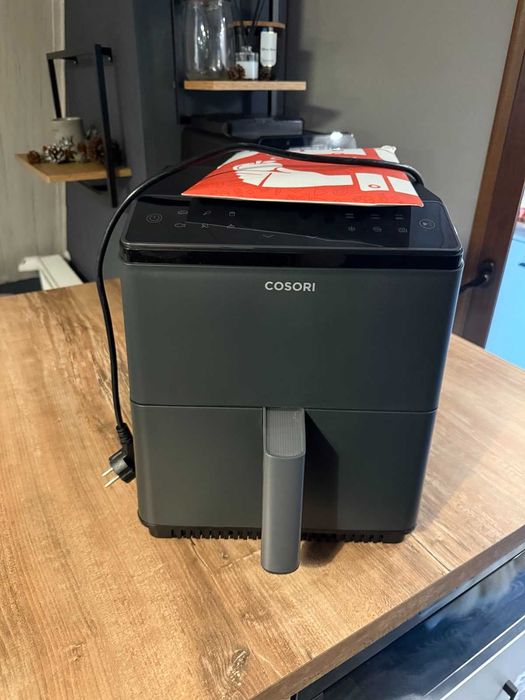 Фритюрник с горещ въздух Cosori Dual Blaze CAF-P583S, 6.4L, черен.