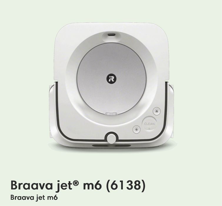 irobot Braava jet m6 -модифициран , перфекно работеш робот за почиства