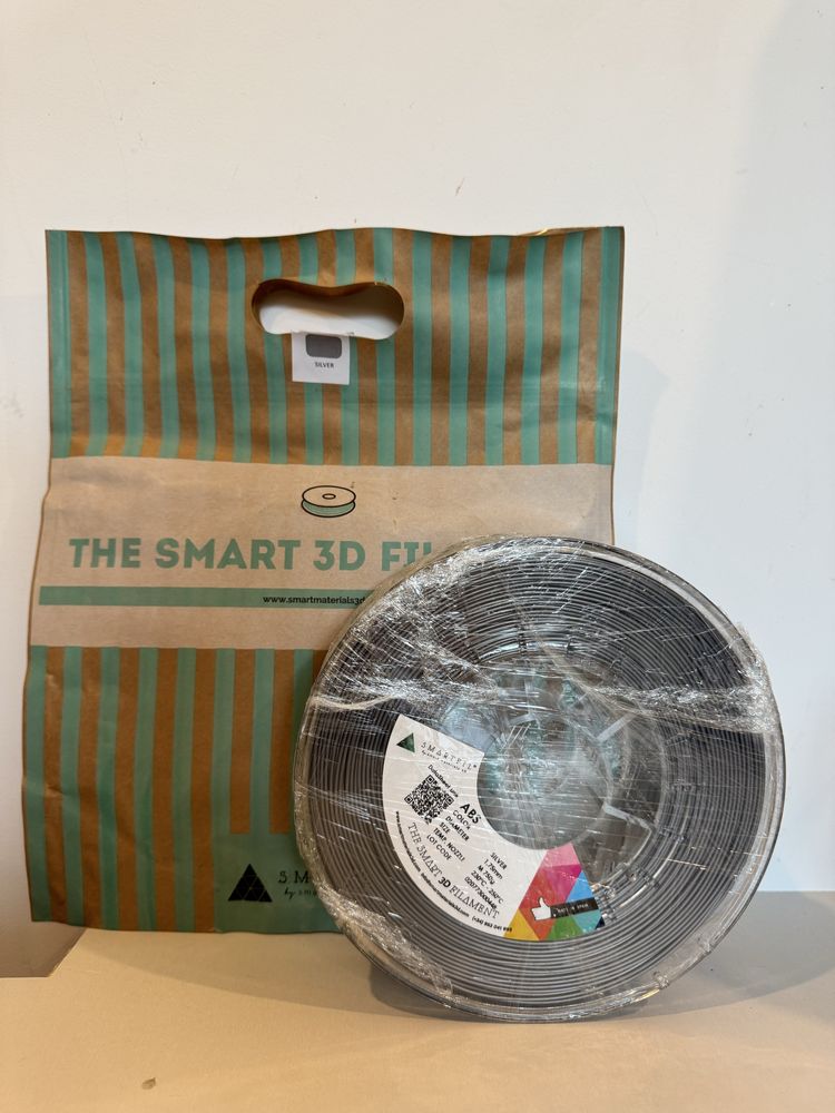 Filament ABS argintiu, diametru 1,75 mm, 750 grame, resigilat