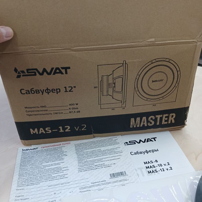 Продам сабвуфер(самбуфер,sambufer) SWAT Mas12