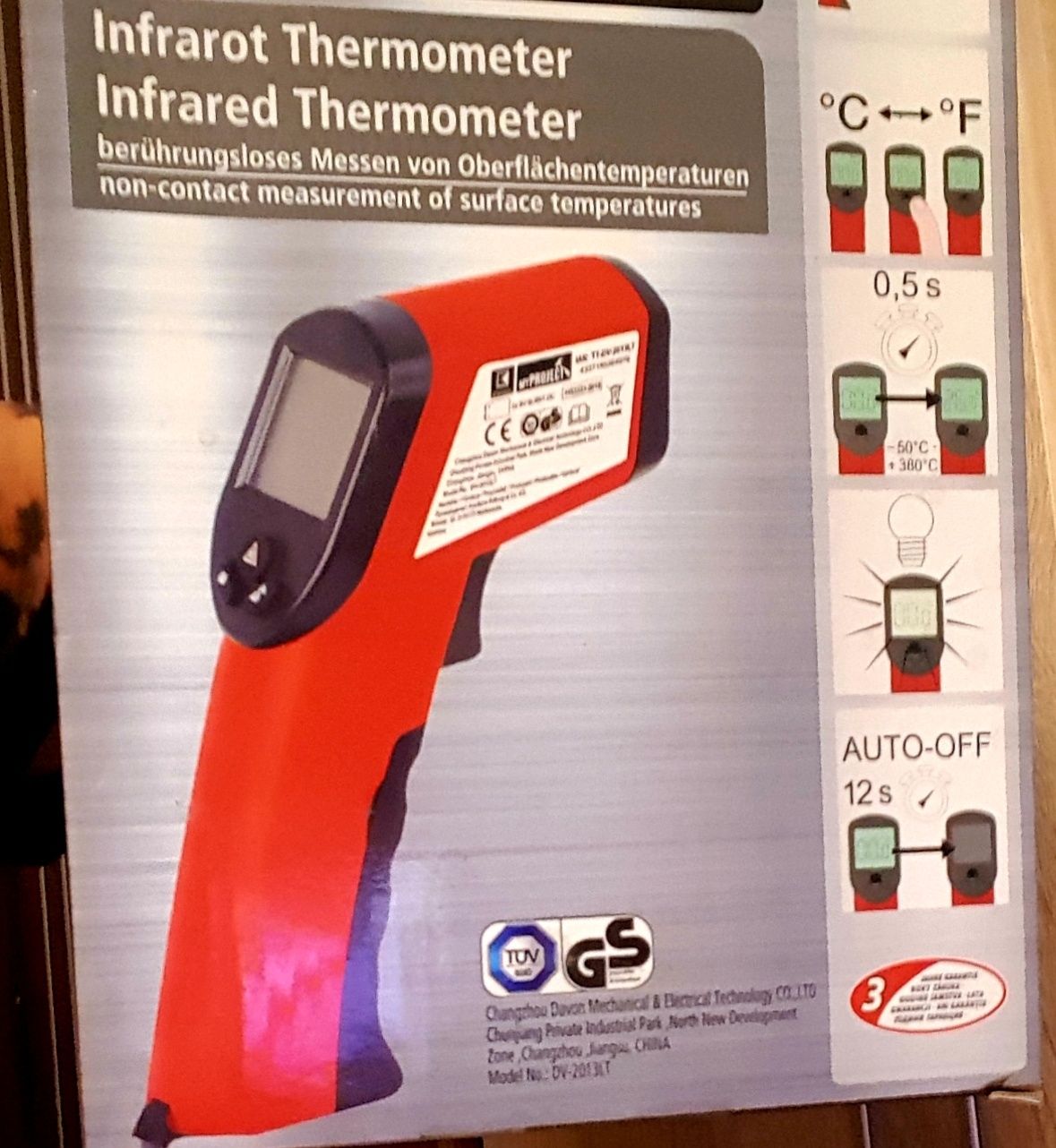 Infrarot Laser Thermometer . Termometru Infrarosu cu Laser