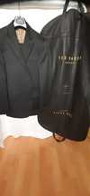 TED BAKER Costum barbatesc negru, incl umeras&husa - Original si Nou!
