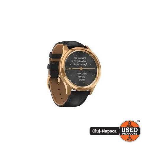 Smartwatch Garmin Vivomove Luxe, Placat cu Aur 24K | UsedProducts.ro